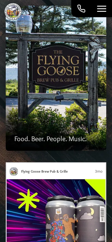 Flying Goose Mobile View