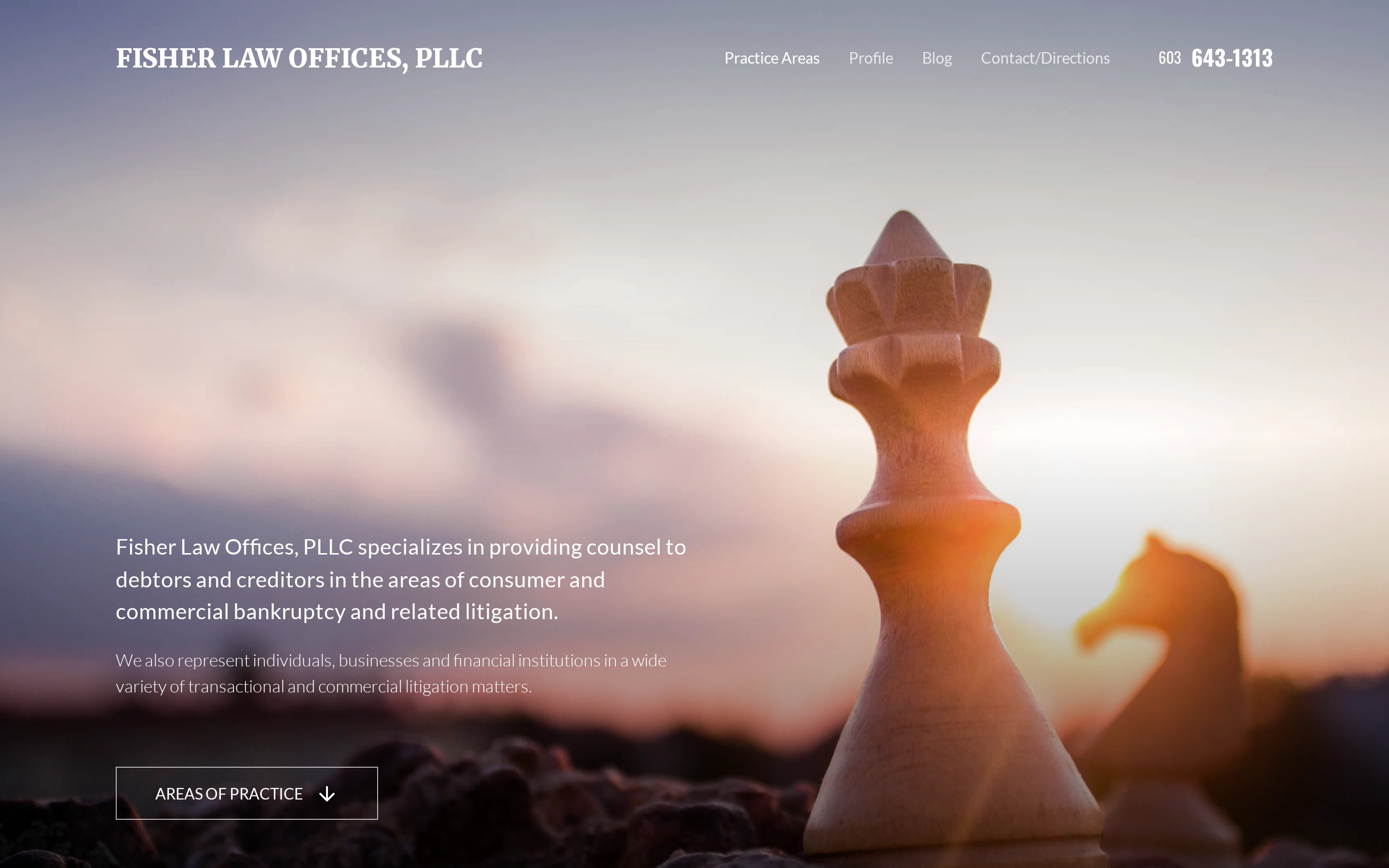 Fisher Law Offices, PLLC Desktop View