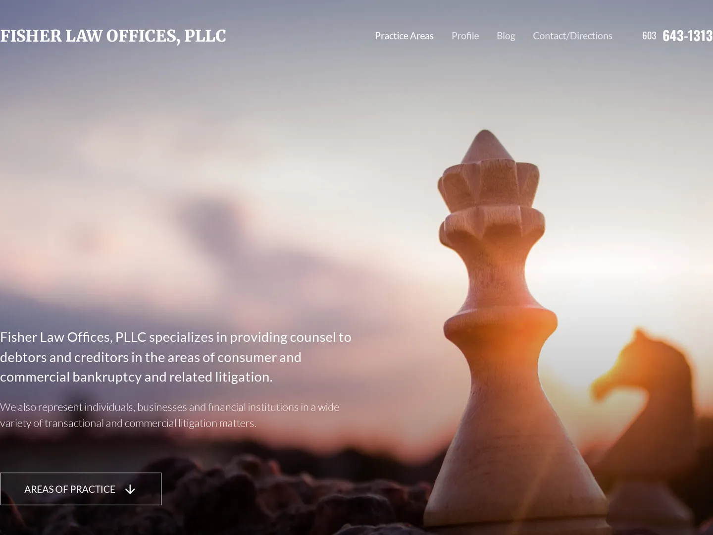 MB Fisher Law Desktop View