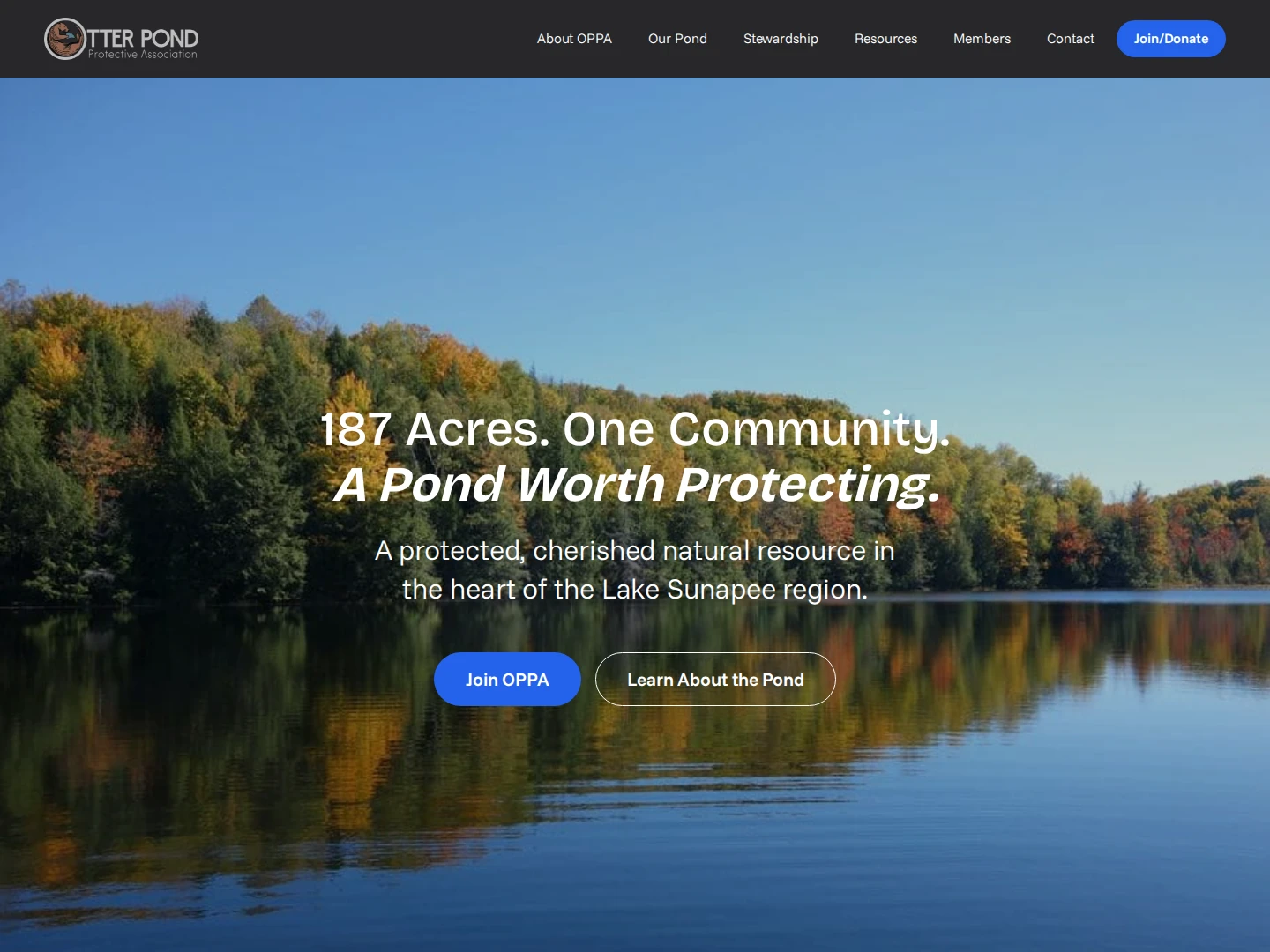 Otter Pond Protective Association Desktop View