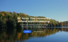 Otter Pond Protective Association website preview