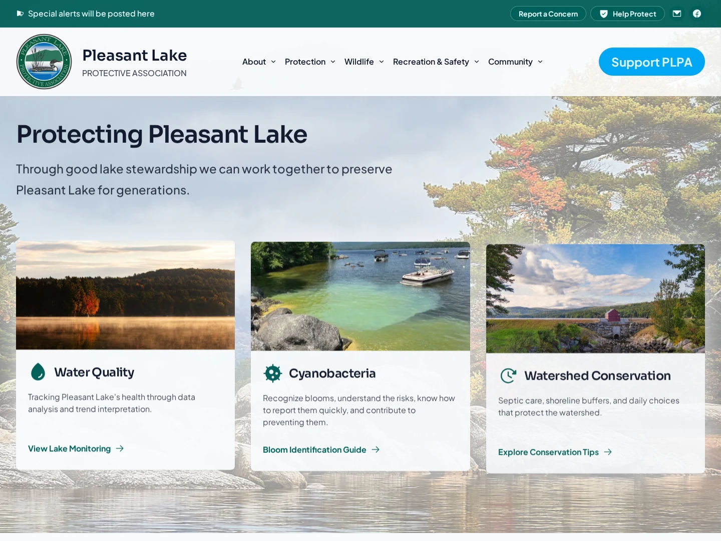 PLPA.net Desktop View