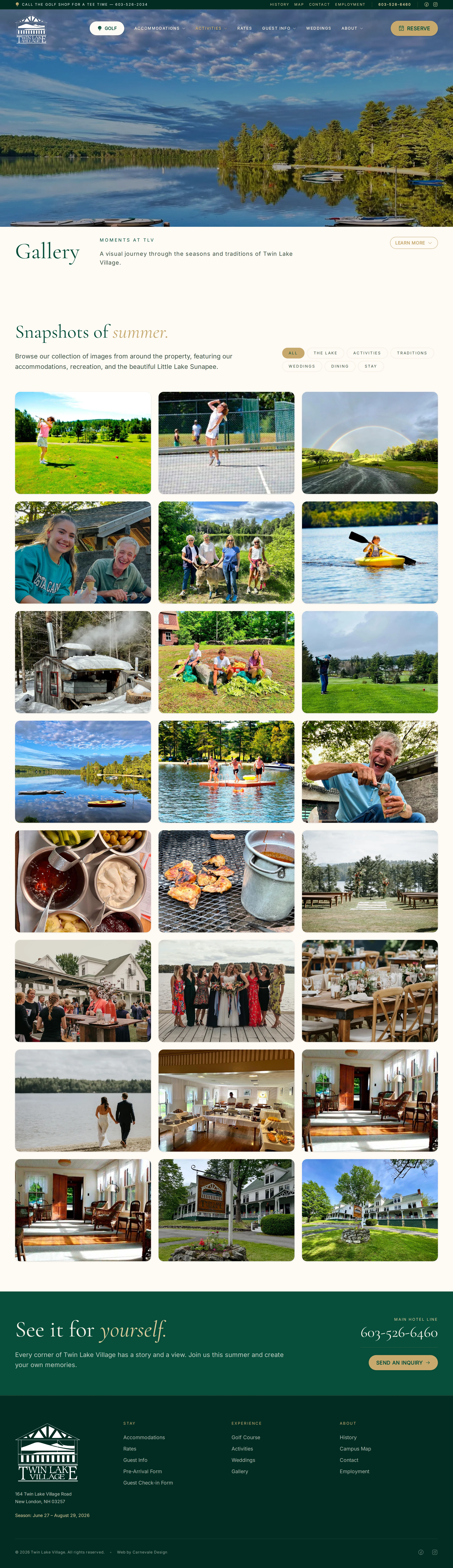 Twin Lake Village Gallery page